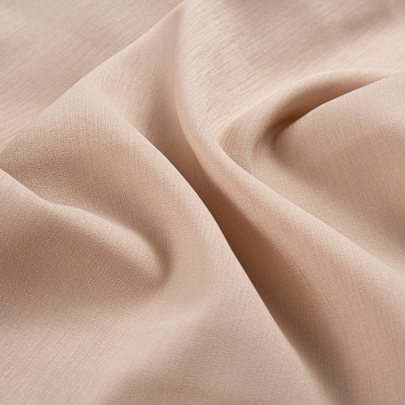 DS586 پارچه پلی استر صورتی روشن Doris 3/1 twill صاف و قابل تنفس