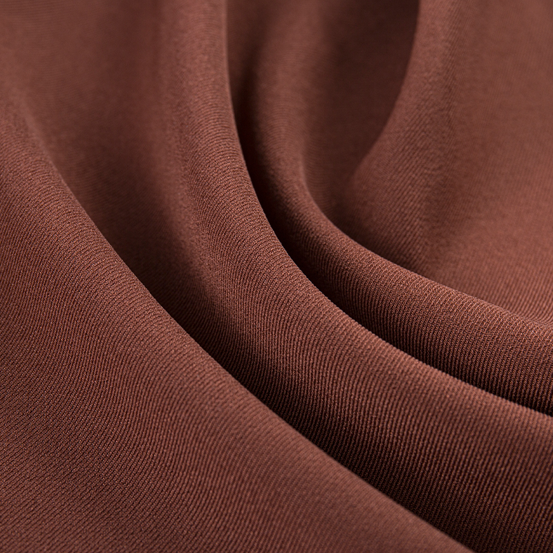 پارچه ترکیبی اسپندکس چهار طرفه کشش کشدار پارچه‌ای HY253 قهوه‌ای خالص بریتانیایی